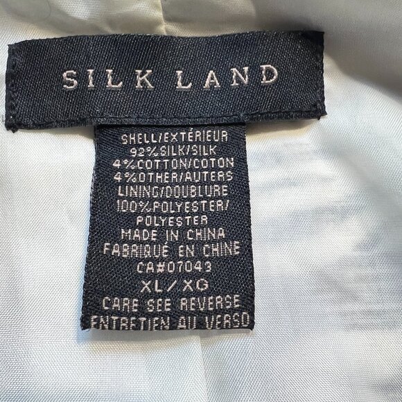 ✨SilkLand Zebra Print Double-Breasted Jacket XL Vintage vibe Shoulder&cuff Tabs - Picture 11 of 16